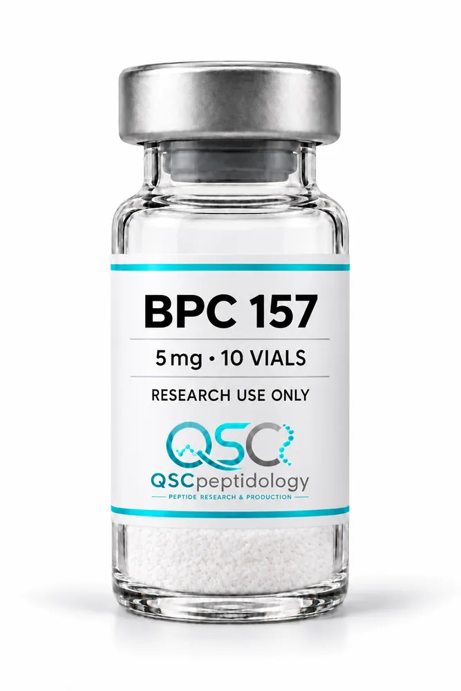 BPC-157 5mg (Pacote de 10 frascos) QSC Peptidology