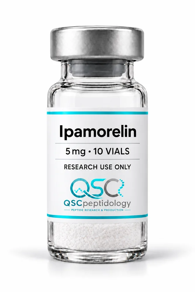 Ipamorelin 5mg (Pacote de 10 frascos) QSC Peptidology
